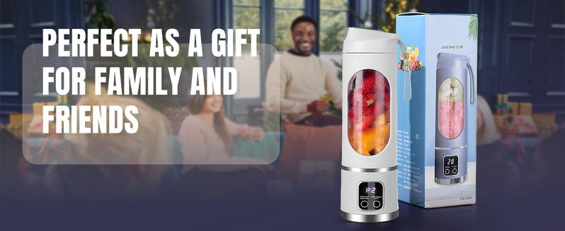 Ultimate Digital Juicer Blender with LED Display, Multimode Juicer Machine for Fruit & Vegetable, Leak-Proof, Large Capacity USB-C Rechargeable Blender for Liquid Diet, Compact Blender for Kitchen & Travel Mate, Household Gadgets, Valentine's Day Gifts