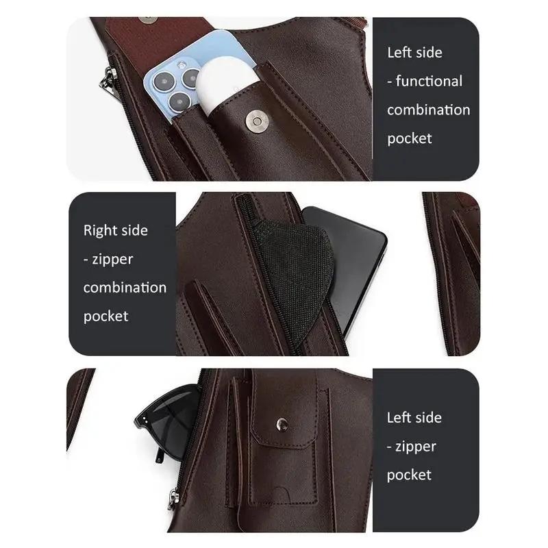 Adjustable Underarm Shoulder Bag for Men and Women- Anti-theft Hidden Storage for Cell Phones and Other Hunting and Outdoor Gear, High-Quality Faux Leather (PU Leather)，Christmas first choice， best holiday gift