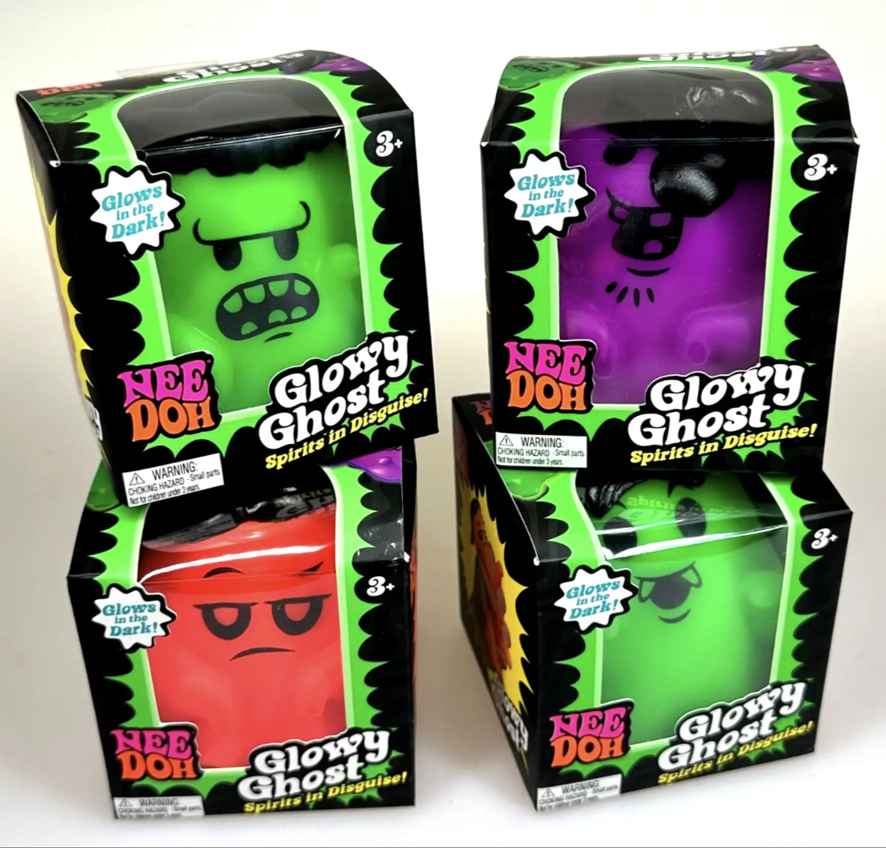 NeeDoh Glowy Ghost Spirits in Disguise (Styles May Vary) - Collectible