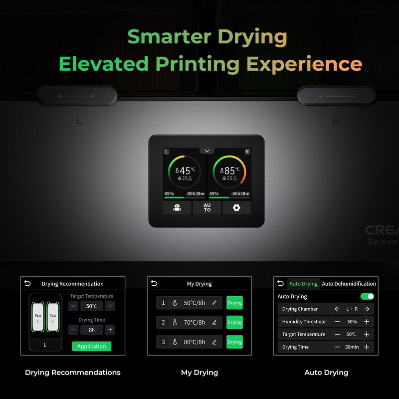 Creality SpacePi X4 Filament Dryer Box 4 Spool Dry Heat Up to 85°C