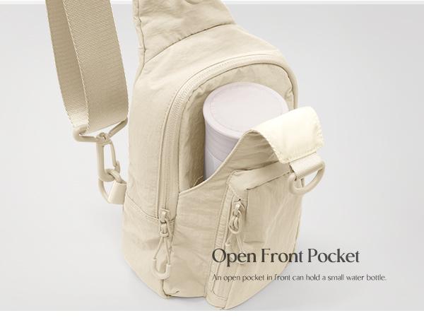 ODODOS Daily Sling Bag with Adjustable Straps Crossbody Chest Bag Lightweight Small Backpack for Casual Traveling Hiking