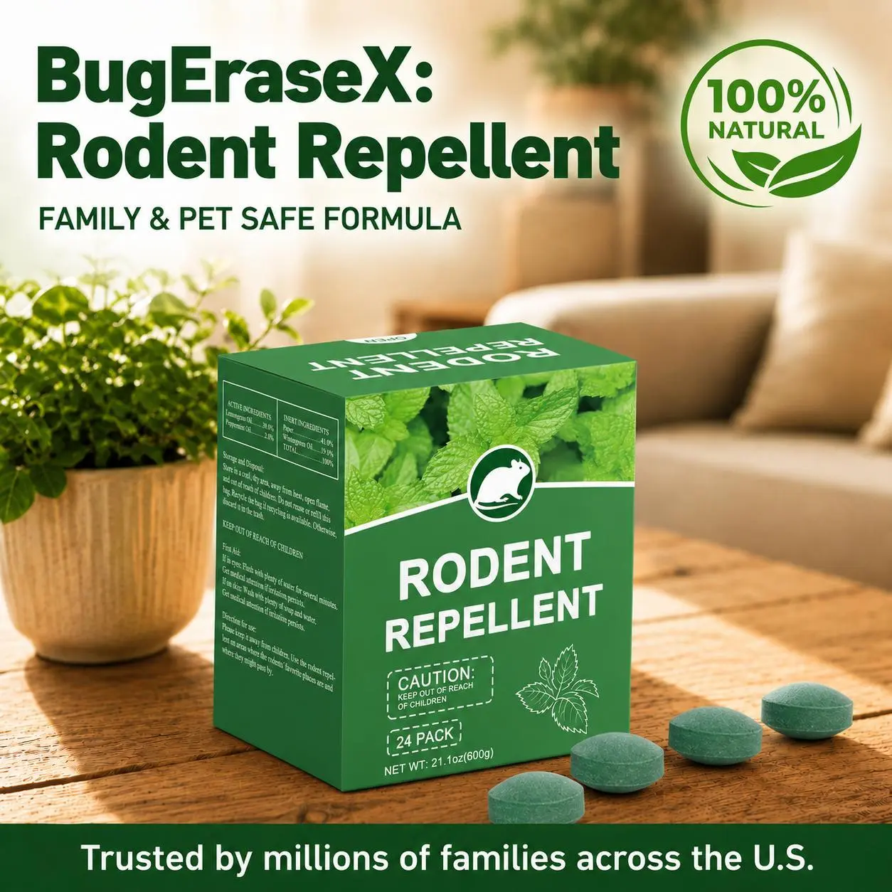 12/24/36-Pack Rodent Repellent Balls,pests,ants,spiders,cockroaches.Kids&pets-friendly,Home Essential Hack,Effective Pest Control Solution Works for Attic Yard,Garage,RV,Patio,Insect Deterrent,Valid for 60 days,Pesticide-Free