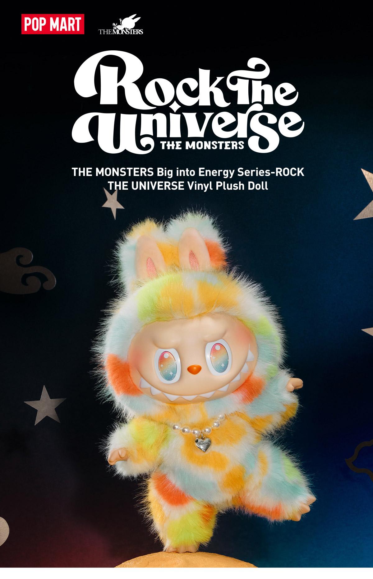 POP MART THE MONSTERS Big into Energy Series-ROCK THE UNIVERSE Vinyl Plush Doll, Labubu Collectible Toys-2.0