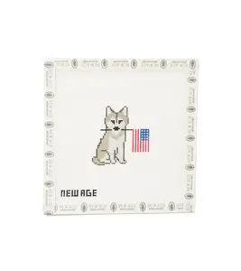 Patriotic Husky Needlepoint Canvas