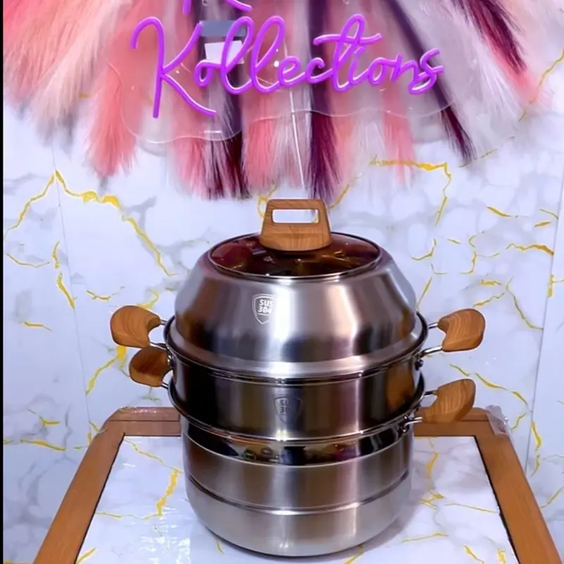 3 tiers  steamer &pot set.                                     30cm, 9.5lb
