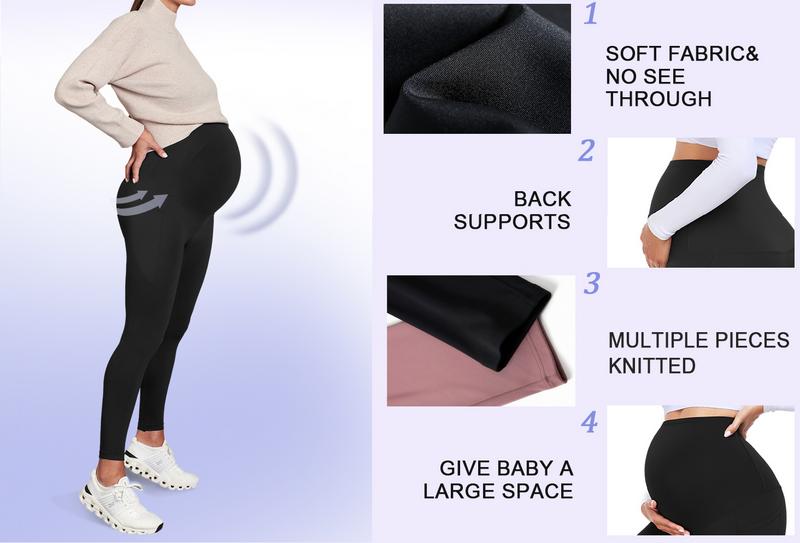 4 Packs Women's Maternity Leggings Over The Belly High Waisted Yoga Workout Pregnancy Pants Activewear For Women in Multiple Colors prenatal maternity clothing 4 Packs Women's Maternity Leggings Over The Belly High Waisted Yoga Workout Pregnancy Pants Activewear For Women in Multiple Colors prenatal maternity clothing