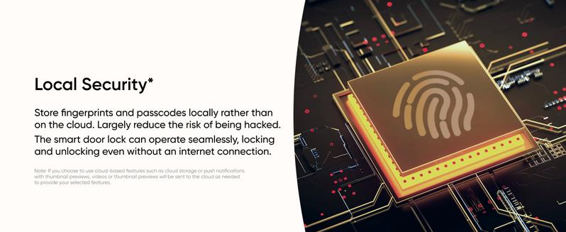 eufy Smart Lock C33, Keyless Fingerprint Door Lock with Handle, Integrated Wi-Fi, Remote Control via App, Biometric Entry Knob, Auto-Locking, IP53 Waterproof (2025 New Version)