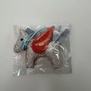 Sparkling Pegasus Charm – Crystal Horse Bag Pendant