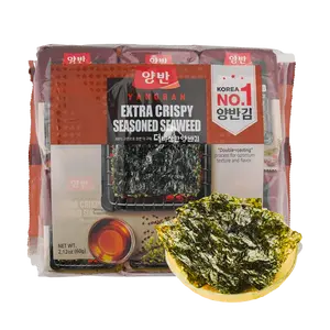 DONGWON Korean Roasted Seaweed Snacks with Sesame Oil - Crispy Gim, 12 Packs (60g) - Ready-to-Eat, Perfect for Kimbap & On-the-Go Snacking