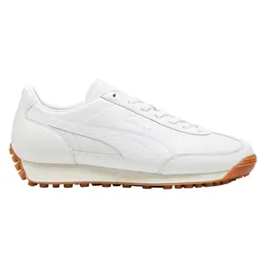 PUMA Mens Easy Rider Leather Lace Up Sneakers Shoes Casual - White