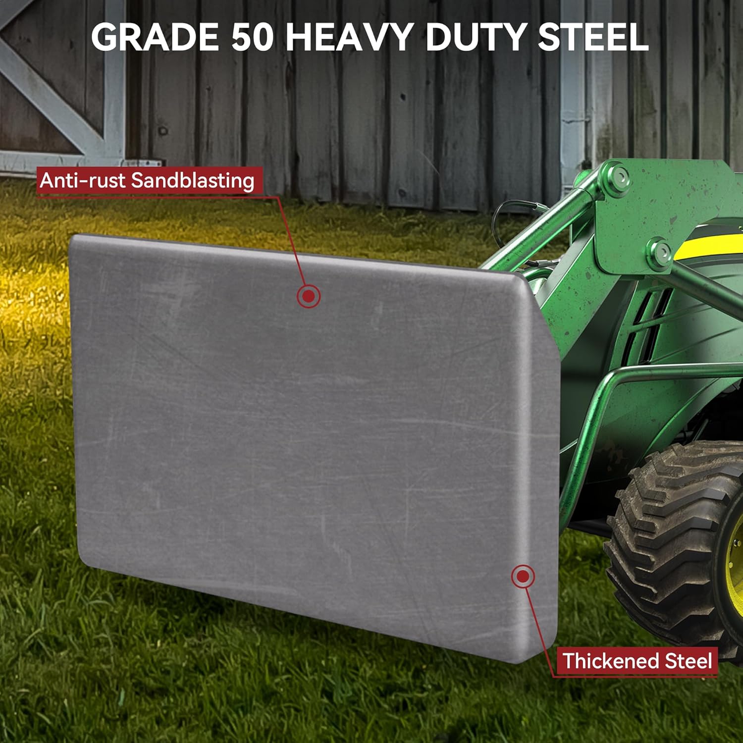 OEDRO Mini Skid Steer Plate Attachment 1/4" Universal Heavy Duty Quick Attach Weld on Mount Black Plate Compatible with Toro Dingo Thomas Finn Ditch Witch Boxer Multi One Easy to Weld