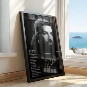 Drake Album Cover Poster, Vintage Drake Print, Music Cover Gift For Men, Drake Album Prints, Male Retro Wall Art, Gift For Him (Frame Not Included)