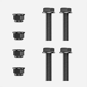 Nilight 2PCS Tractor Bucket Grab Hook 3/8'' Heavy Duty Drop Forged Steel Bolt On Grab Hook Zinc-Coated Cast Tow Hook Max 15000 LBS Black Rustproof Sturdy Organiser