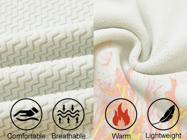 MAELREG Winter Fleece Jackets for Men Lightweight Stand Collar Fashion Wave Texture Warm Full Zip Mens Coat with Pockets Casual Long Sleeve