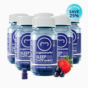 SugarbearPRO® Sleep 5-HTP Amino Vegan Vitamin Gummies - 6 Month Supply + Free Gift