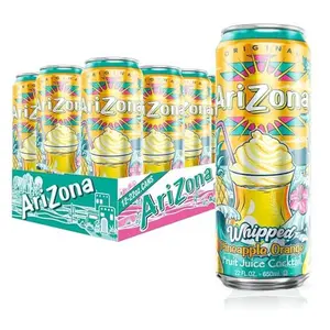 AriZona Whipped Pineapple Orange, Fruit Juice Drink - Big Can, 22 Fl Oz (Pack of 12)