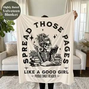 Spread Those Pages Smut Blanket, Bookish Gift, Bookish Blanket, Smut Blanket, Gift for Smut Lover, Reading Lover Gift, Reading Blanket