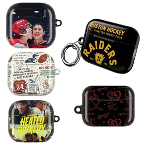[CHOOSE CORRECT CASE TYPE] Heated Rivalry Inspired Airpods Case for Generation 1 2 3 4 & Pro 1 2 3, Hollander & Rozanov LGBT Love Romance Hockey Movie Booktok Merch Gift for Fan Reader Airpods Cover