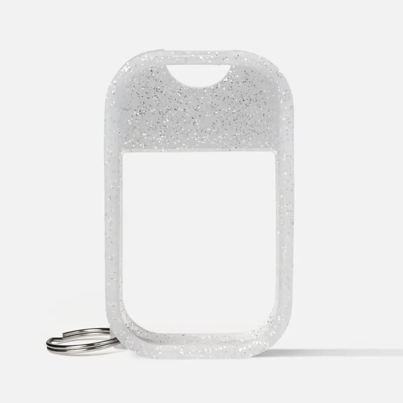 Touchland Frosted Sparkle Hand Mist Case for Power Hand Sanitizer, Bag Charm