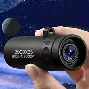 2000x25 Magnification Telescope, Outdoor Monocular Telescopes, Portable Single Tube for Camping, Hiking, Mountaineering, Fishing, Bird Watching, Stargazing, and Outdoor Adventures