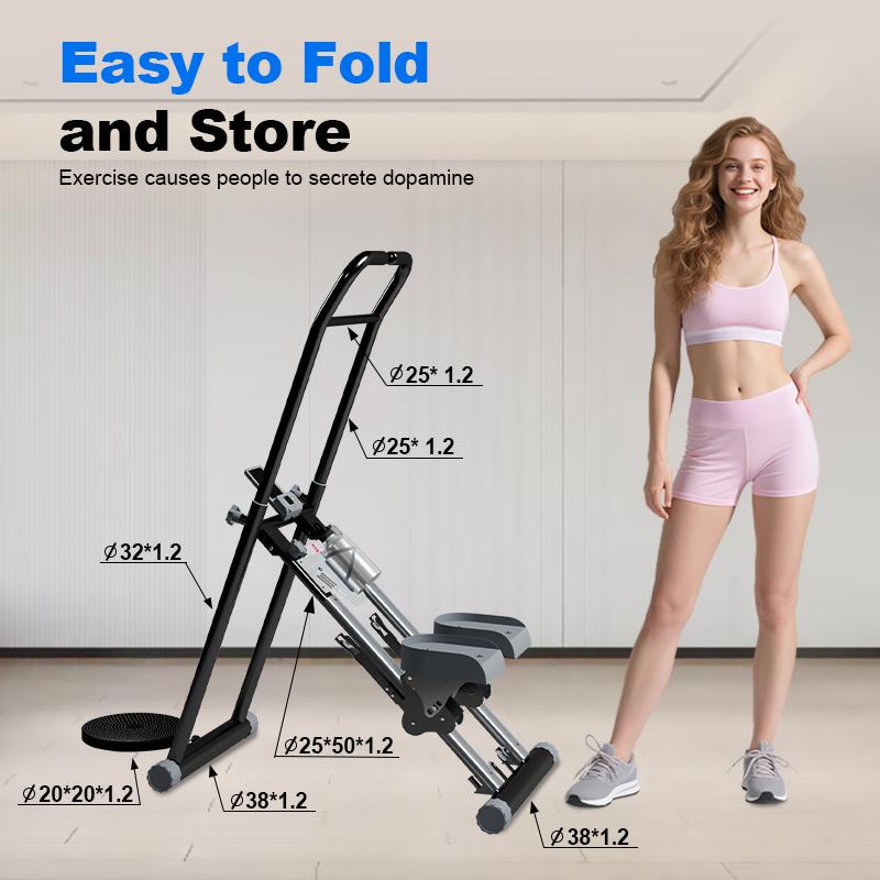 OVER SELF Vertical Climber Exercise Stair Stepper with Handlebar for Full-Body Workout Compact Cardio Climber Exercise Machine Vertical Climber for Home Gym Full Body Workout 220lbs Weight Capacity
