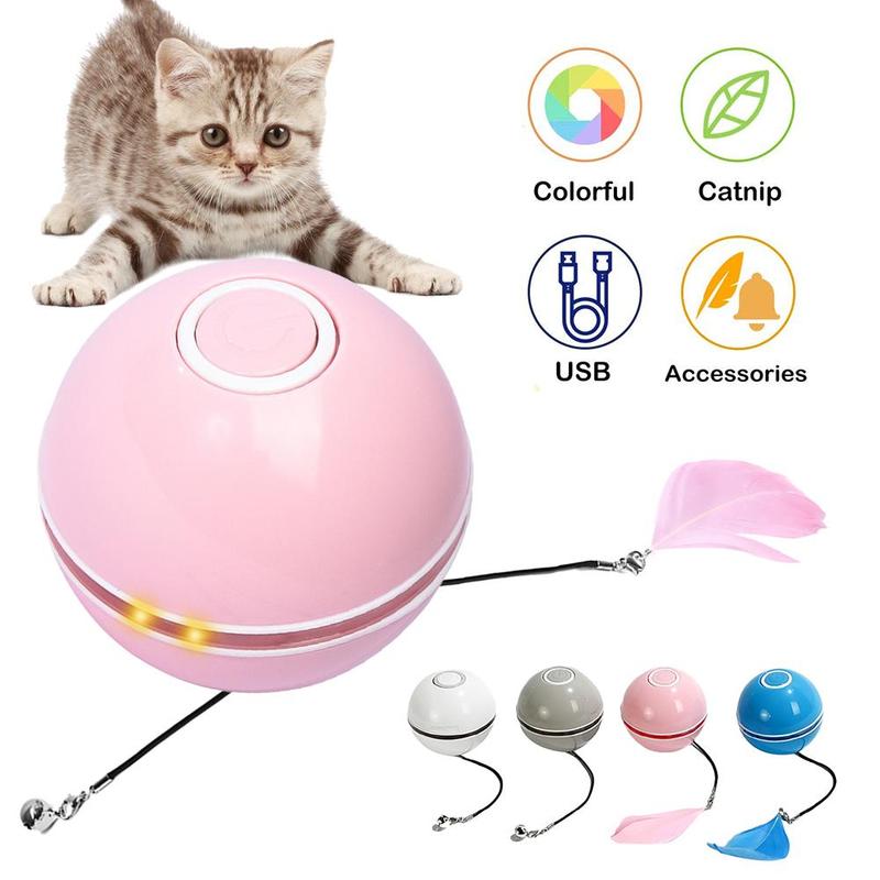 LED Laser Electronic Rolling Pet Funny Cat Toy Ball