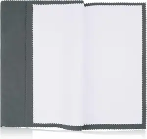 2PC Set X-Large 12''X10'' Silver Jewelry Polishing Cloths, Premium Silverware Cleaning Cloth for 925 Silver, Gold, Double Layer Polishing Puff Cloths Grey SIFFOI