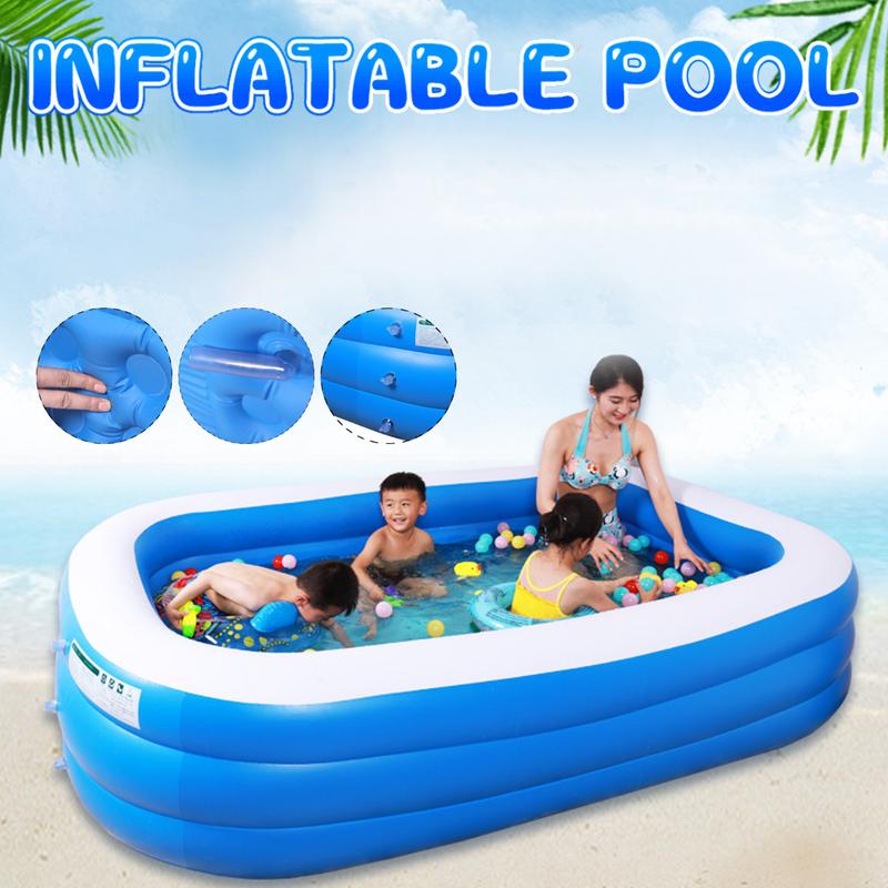 120 x 71 x 24in Three-layer Inflatable Swimming Pool, Ball Pit Suitable for Home Use, Outdoor Family Pool, Backyard Extra Large and Thickened Pool 120 x 71 x 24in Three-layer Inflatable Swimming Pool, Ball Pit Suitable for Home Use, Outdoor Family Pool, Backyard Extra Large and Thickened Pool