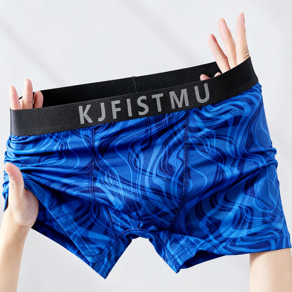 Set of 16/12/8/4 Active Men's Boxer Briefs - Multi-Pack Street Prints, Breathable Polyester Blend, Comfortable Fit Camouflage and Geometric Patterns, Everyday Underwear - KJFISTMU