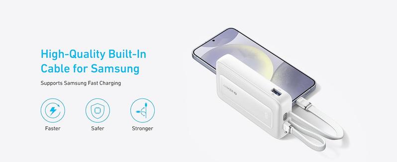 Anker Zolo Power Bank, 20,000mAh and  10,000mAh 30W Max Fast Charging with Built-In USB-C and MFi-Certified Lightning Cables, For iPhone 15 Series, MacBook, and More
