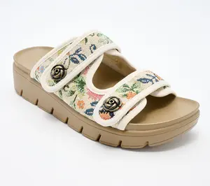 Alegria Adjustable Double Strap Slide Sandals - Annamarie