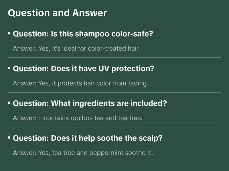 Paul Mitchell Tea Tree Special Color Shampoo - 300ml Color Protecting Formula with Rooibos Tea & UV Protection for Color-Treated Hair