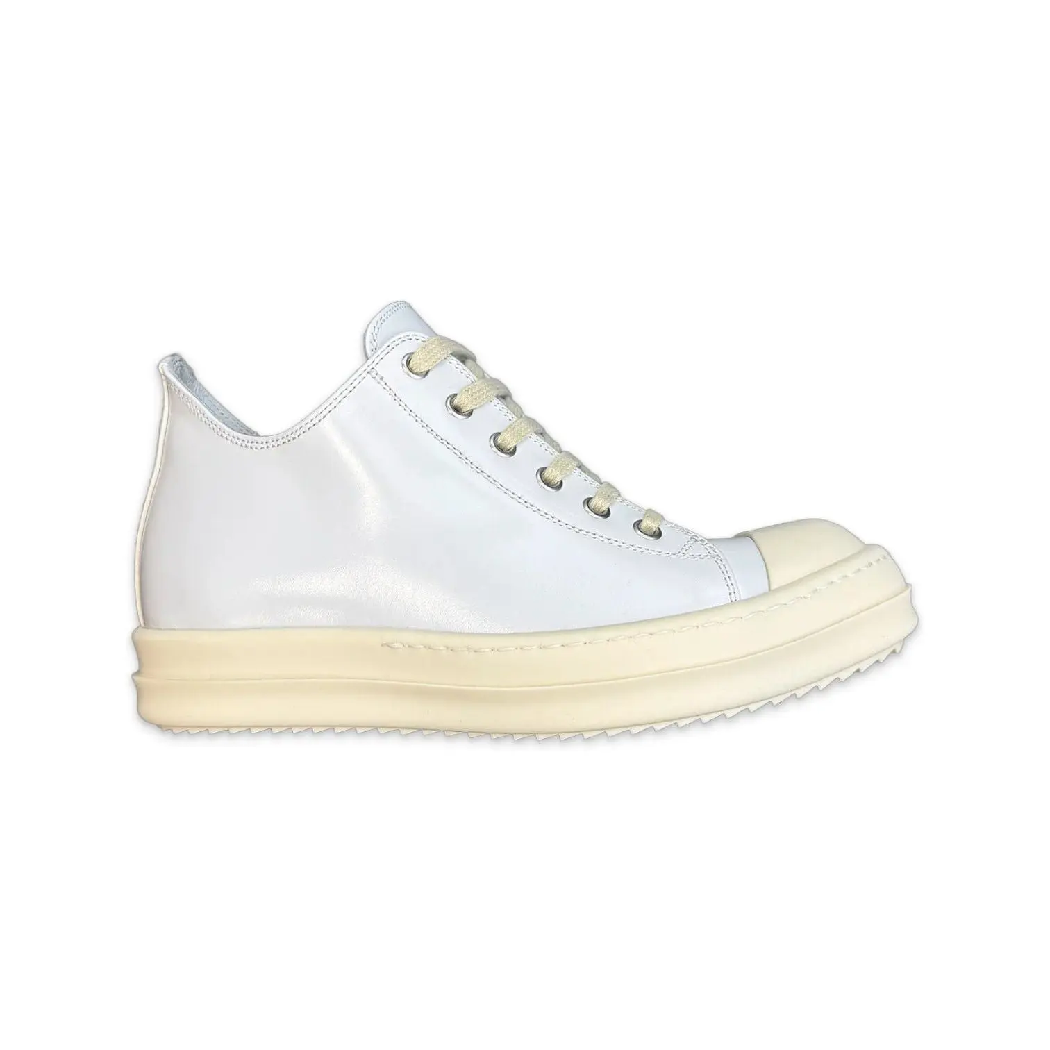 Rick Owens Ramone Low White Chalk Milk Sneaker