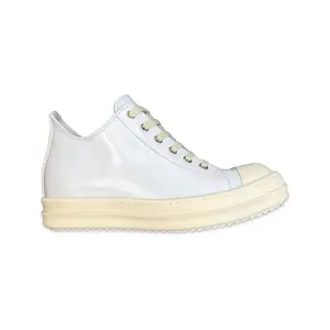 Rick Owens Ramone Low White Chalk Milk Sneaker