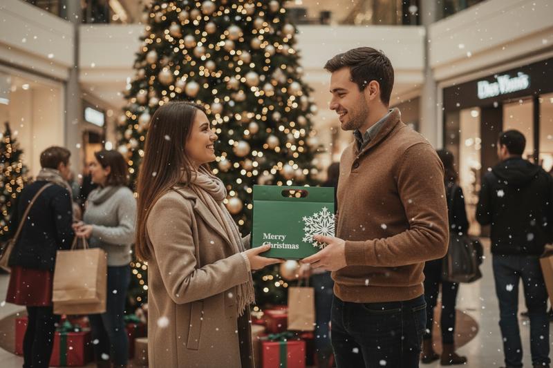 Ekoio Premium Christmas Gift Boxes with Lids 3 Sizes Shiny Hues Perfect for Holiday Presents Party Favors and Festive Decor