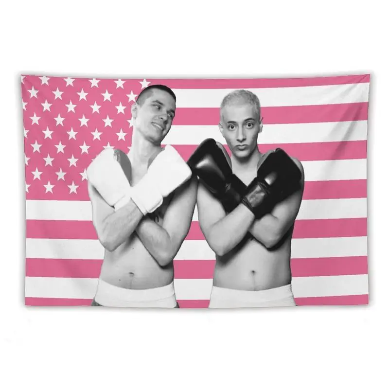 Hamzah and Martin Strong Light Wall Tapestry Poster - 40x30in (102x76cm) Size, Hand Wash Home Supplies Decoration for College Dorm, Bedroom