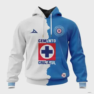 LIGA MX Cruz Azul Personalized Home Mix Away Design Hoodie