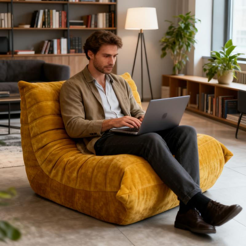 PopupSofa Caterpillar Sofa Compression Sofa | Breathable Soft  Single Sofa  Easy to assemble easy to move for Living Room Apartment Office