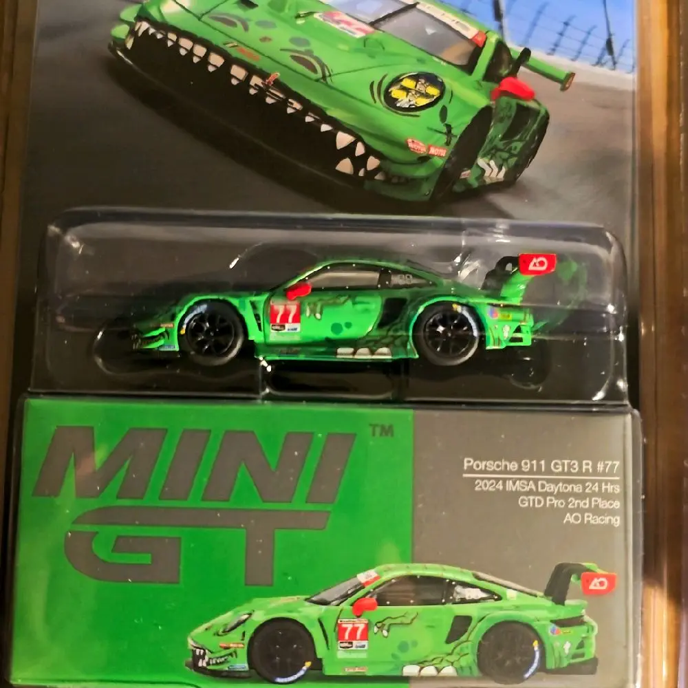 Rexy Mini GT Porsche 911 GT3R#77 2024MSA yytrn2 GTD Pro 2nd Pacc AO Racing Rexy Model Car