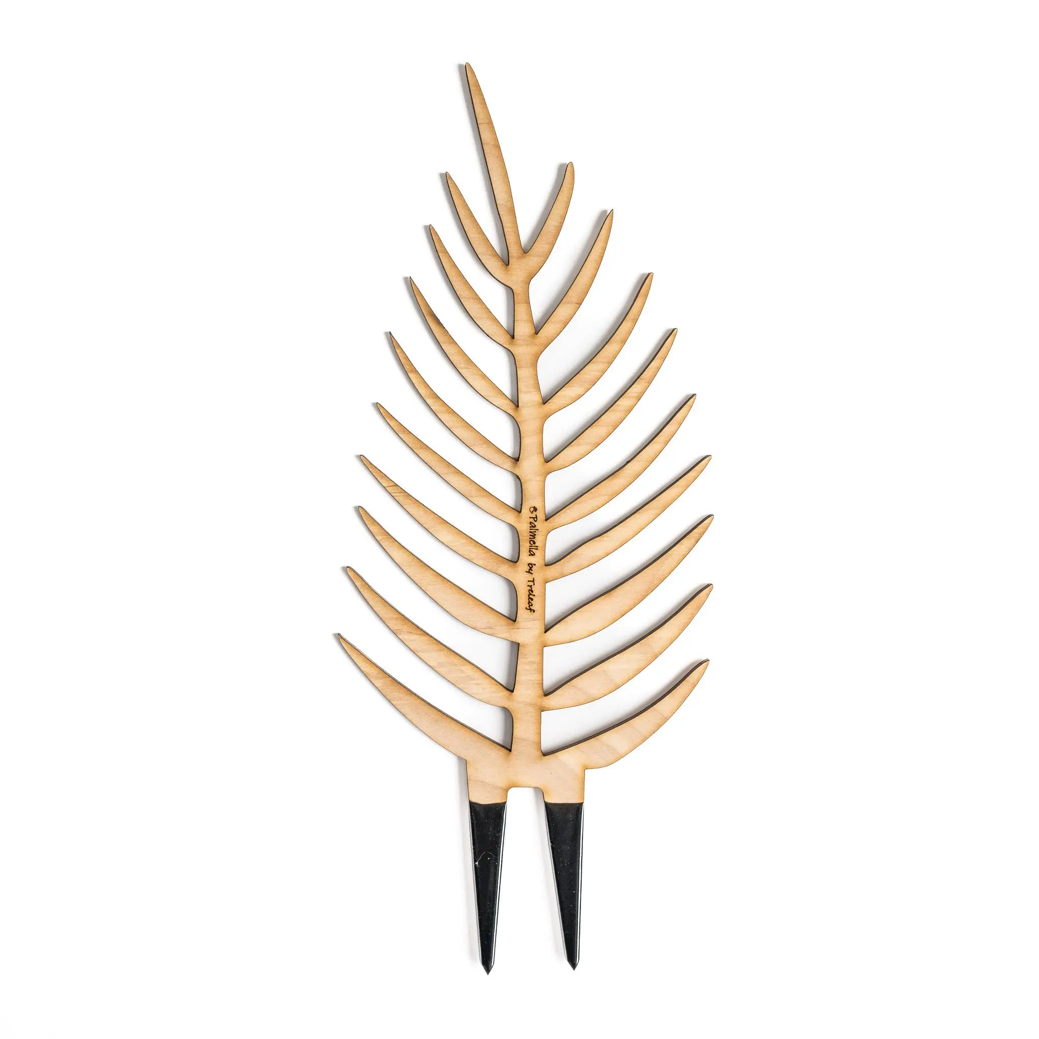 BARE Palmella - Customizable Wooden Plant Support Inspired by the Palm Leaf - Climbing Planting Stand for Indoor Use - Leaf shaped wooden trellis