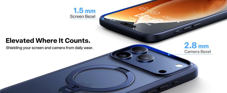 TORRAS OStand Q3 Spin Magnetic Stand Case for iPhone 17 Pro Max with 360° Rotatable Kickstand 4X Military-Grade Protection Protection & MagSafe Compatible