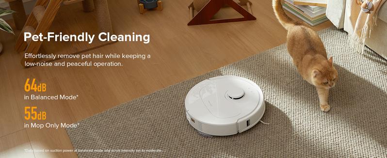 Roborock Qrevo Series Robot Vacuum and Mop (QV 35A), 8000Pa Suction, Anti-Tangle Brushes, Smart Obstacle Avoidance, Auto Mop Washing, All-in-One Dock, 200RPM Spinning Mops #GiftedInLove