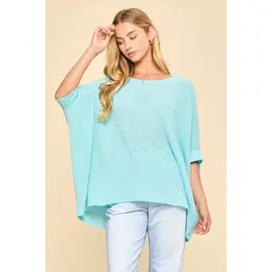 Knit Poncho Lightweight Sweater