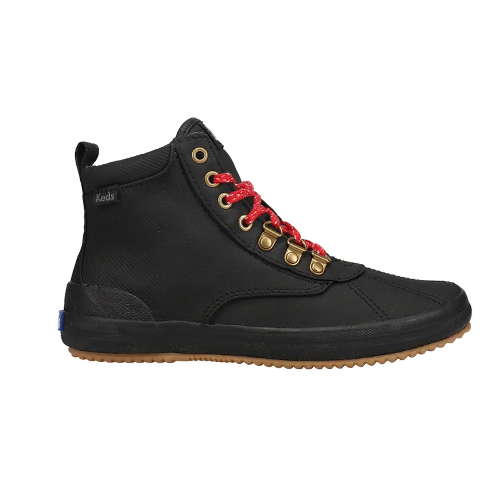 Keds Womens Scout Ii Lace Up Duck Casual Boots Ankle - Black