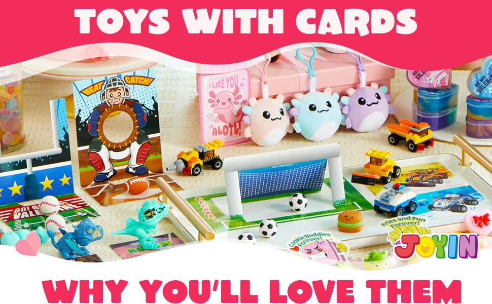 JOYIN 28 PCS Valentine’s Day Mochi Squishy Toys Filled Hearts and Gift Cards for Kids Valentine Classroom Exchange Party Favors, Kawaii Stress Relief Toys for School Game Prizes and Carnivals Gift  easter gifts for kids