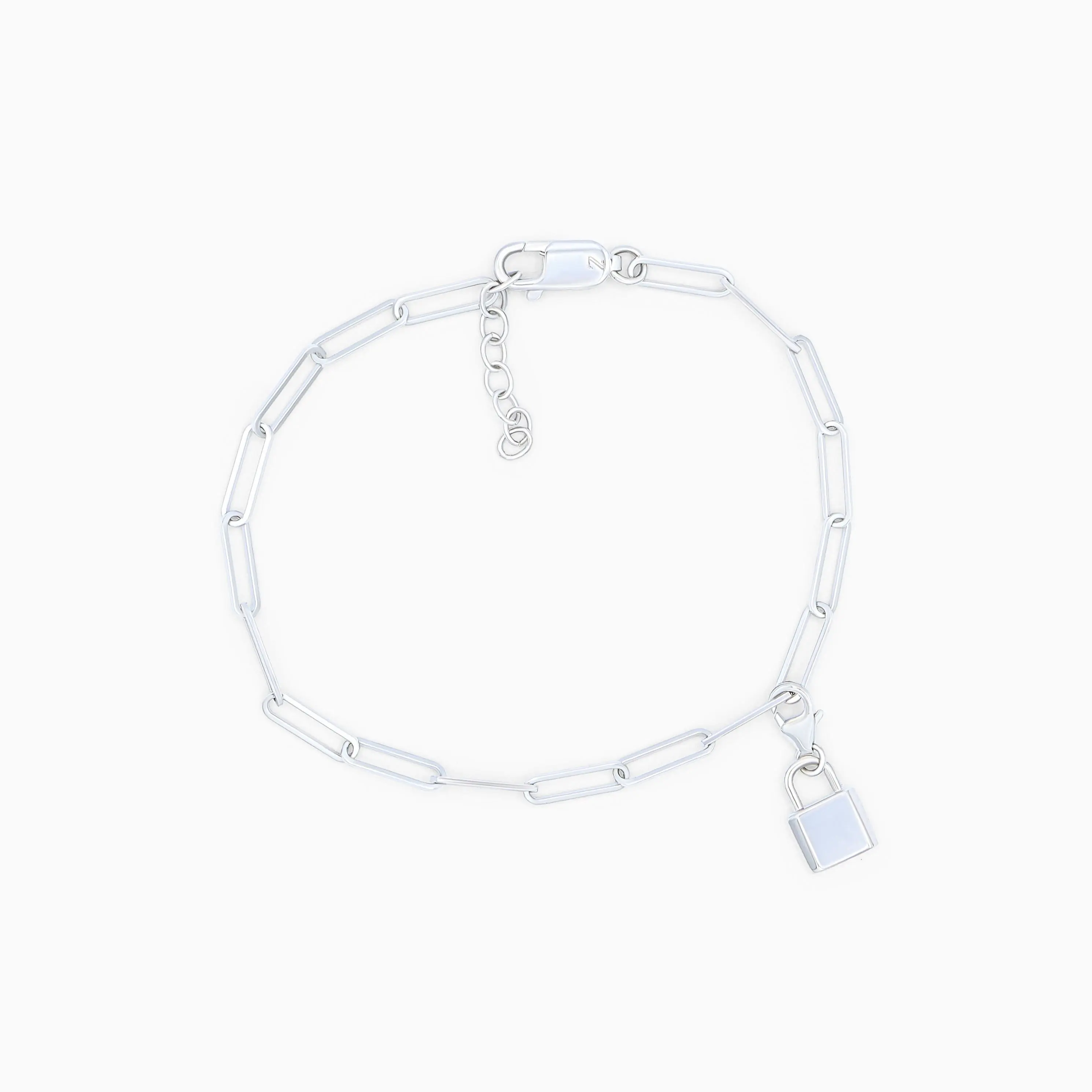UNBREAKABLE Chain Link Bracelet with Mini Padlock