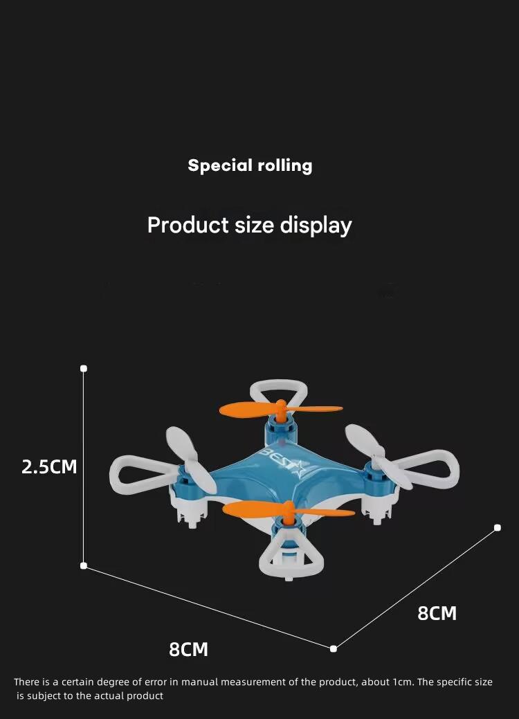 Mini Flying Toy Beginner-Friendly Toy RC Airplane with One-Touch Takeoff/Landing, Hover, Spin & 360° Flips Father's Day Christmas gift Mini Flying Toy Beginner-Friendly Toy RC Airplane with One-Touch Takeoff/Landing, Hover, Spin & 360° Flips Father's Day Christmas gift