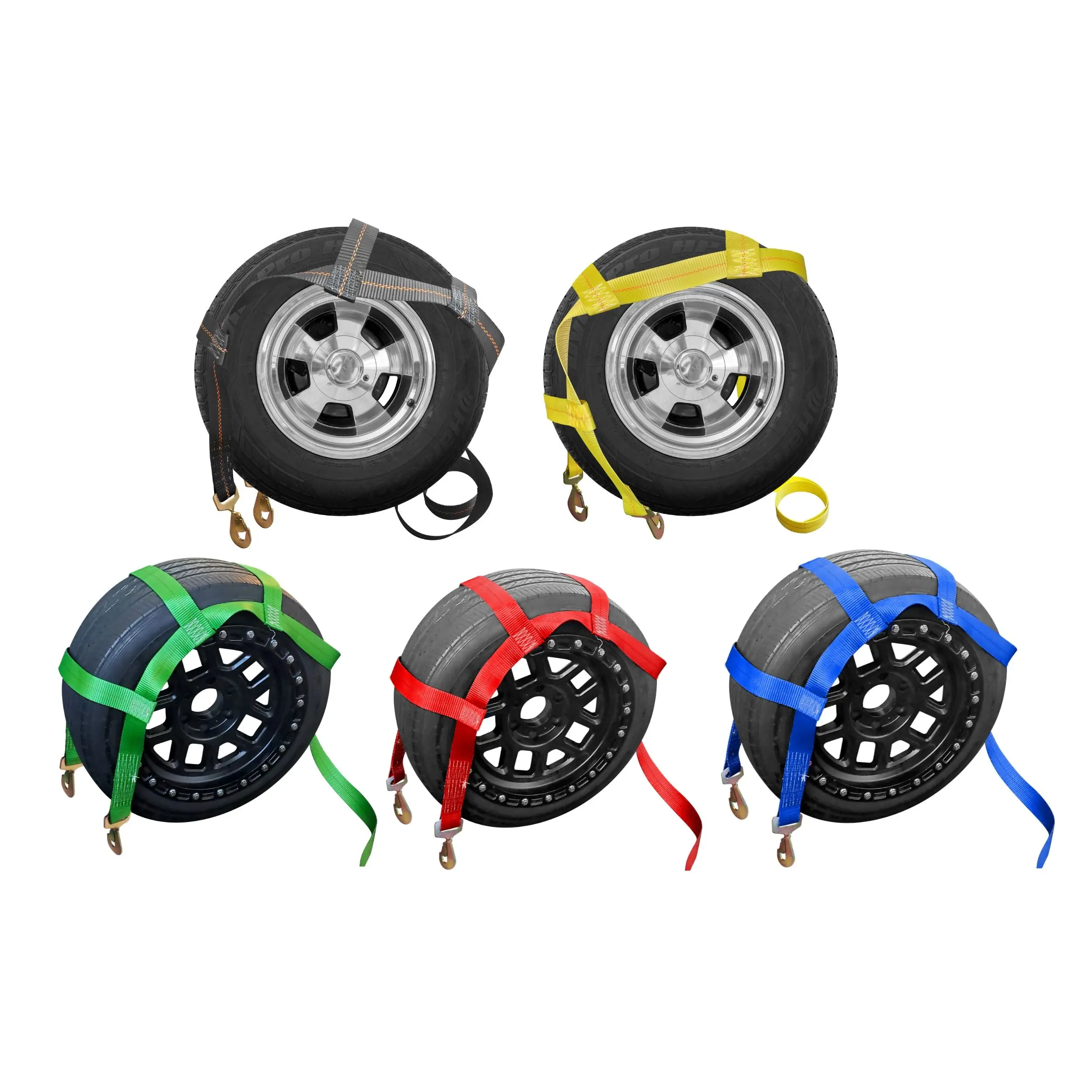 Tow Dolly Basket Straps With Twisted Snap Hooks