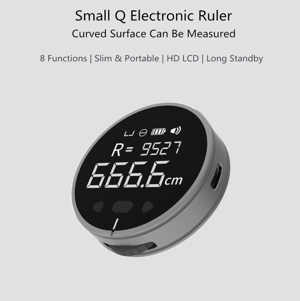 Electronic Ruler Rechargeable 8 Functions Rangefinder HD LCD Screen Long Standbuy Multifunction Ruler Tool