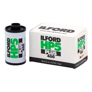 Ilford HP5 Plus ISO 400 Black & White Negative Film - 35mm Roll Film - 36 Exposure